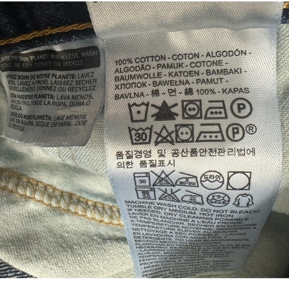 Levis 559 Relaxed Straight Men’s Denim Blue Jeans Sz 38x30 Cotton - Picture 8 of 11